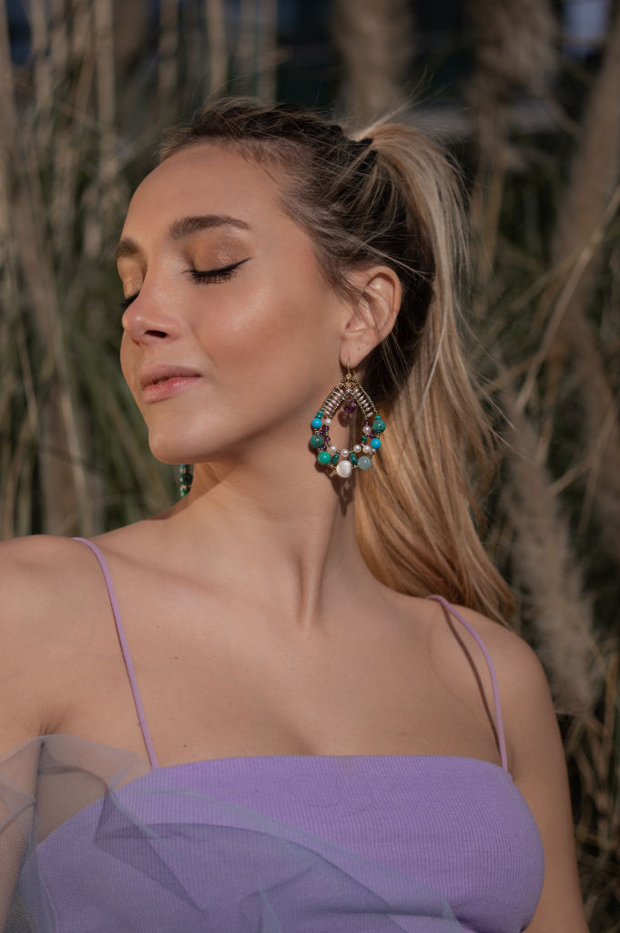 Earring Shinju Azul