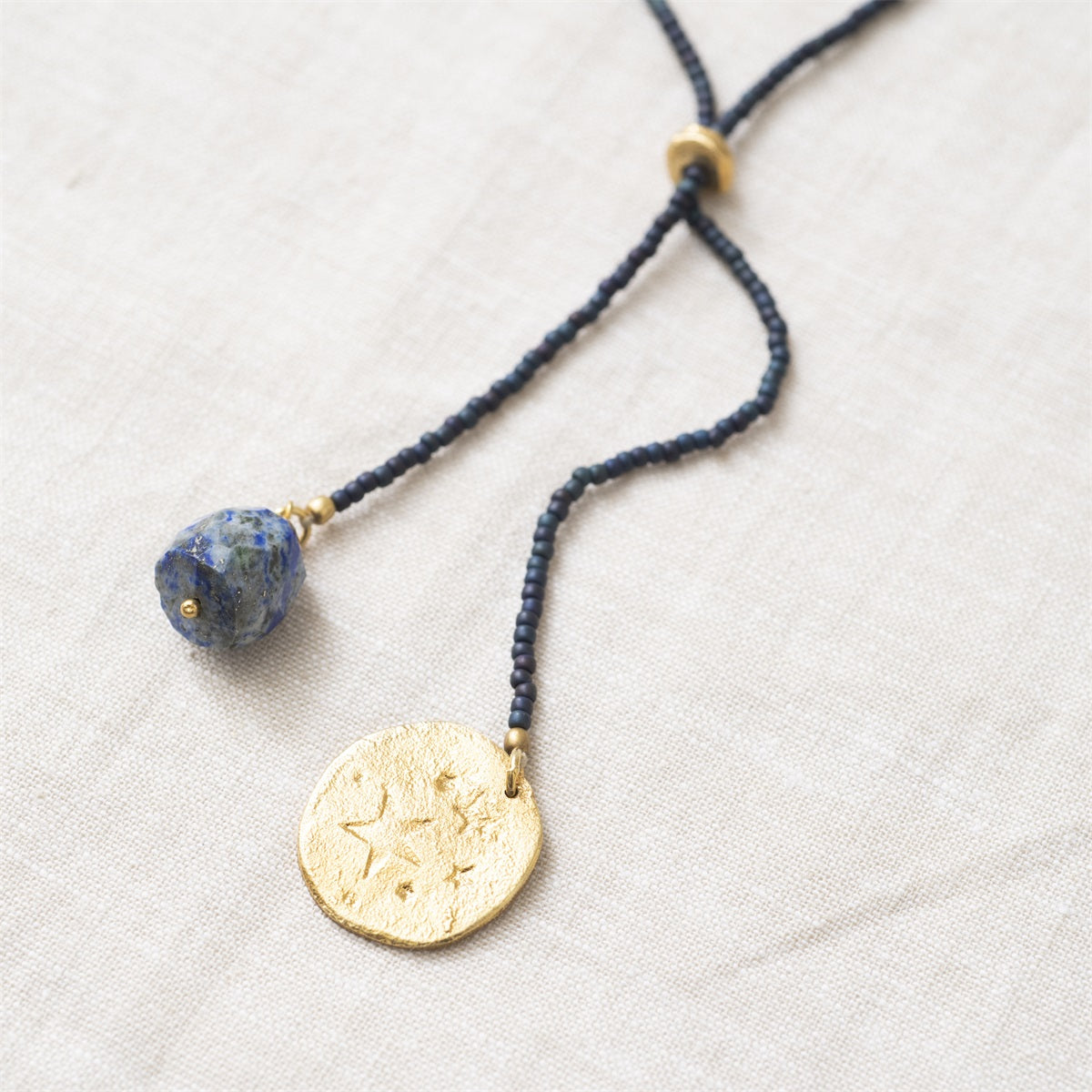 A Beautiful Story, Fairy Lapis Lazuli Gold Necklace