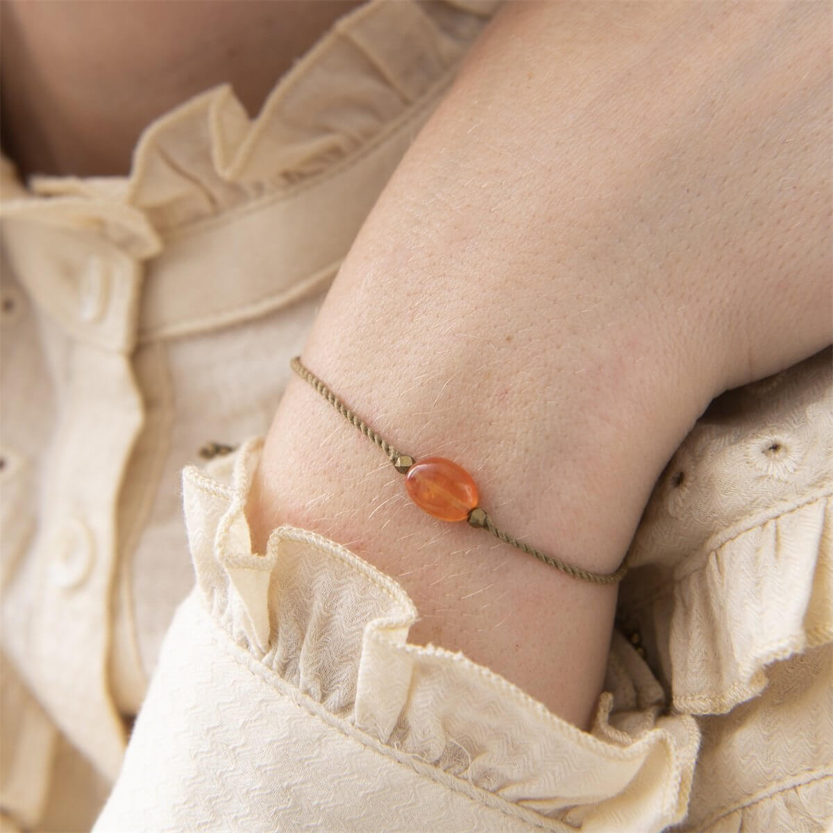 A Beautiful Story, Gemstone card Carnelian bracelet GC