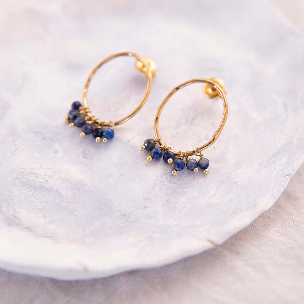 A Beautiful Story, Serenity Lapis Lazuli GP Earrings