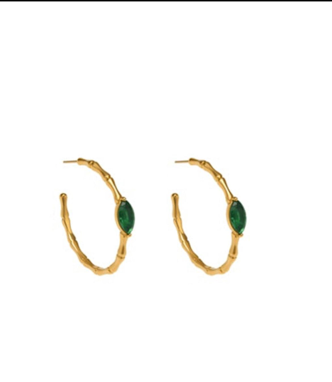 Azure, Green gemstone hoop