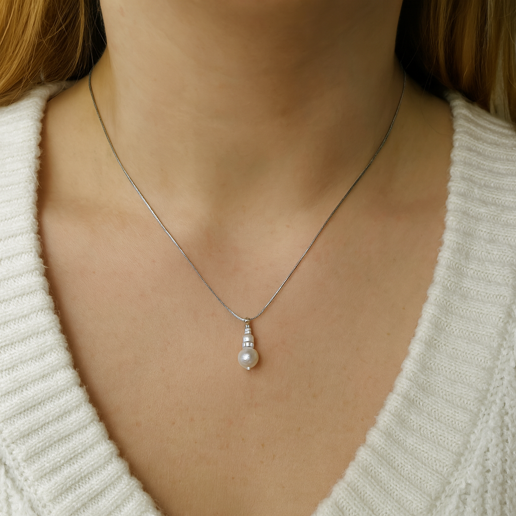 Azure, Katie Pendant White