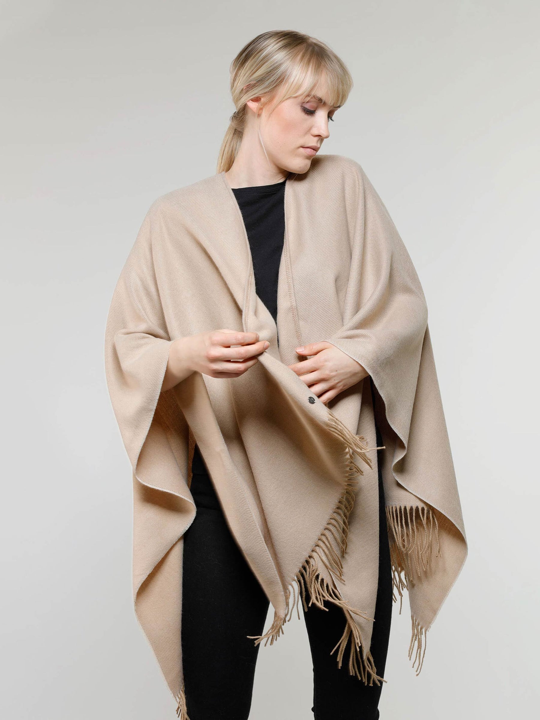 Beige Poncho