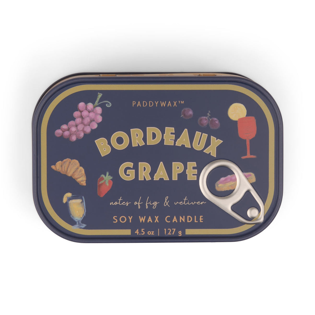 Bistro 4.5oz/127g Grapes Printed Tin Candle Quinlan's Gifts