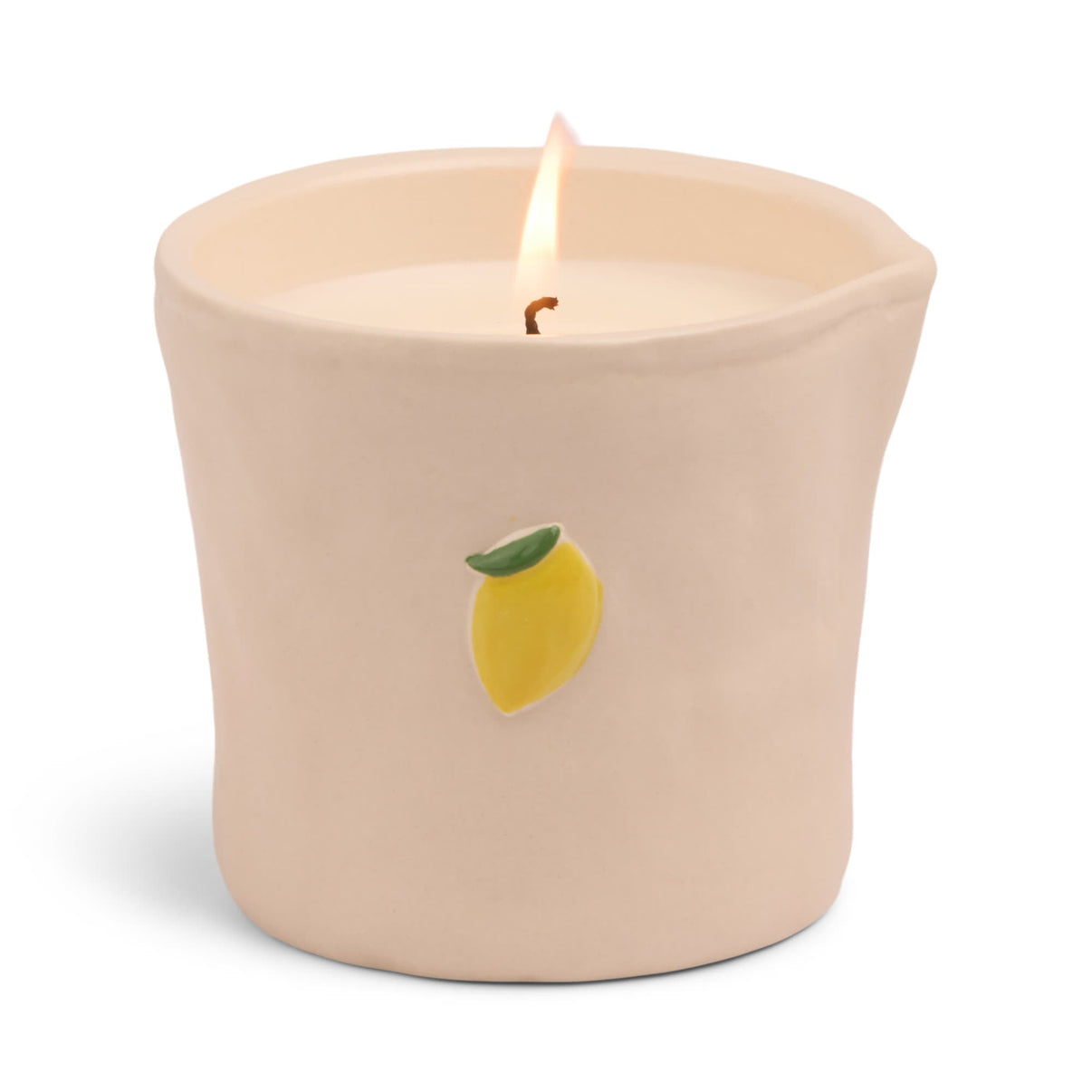 Bistro 8oz/226g Lemon Embossed Ceramic Candle - Meyer Lemon Boxed Quinlan's Gifts