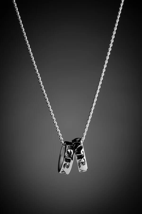 Claddagh Design, Ogham Cara & Grá Necklace