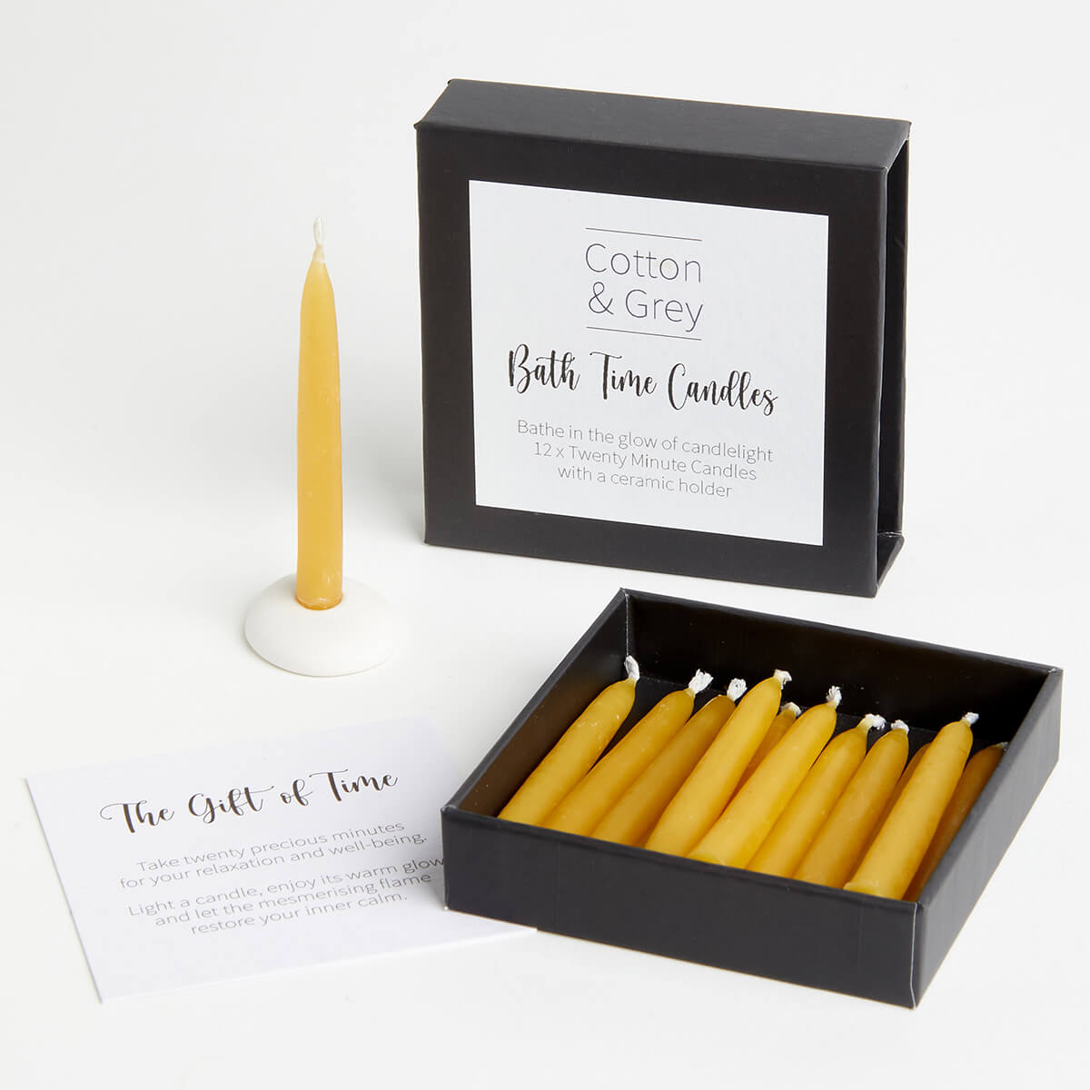 Cotton & Grey, Bath Time Candles