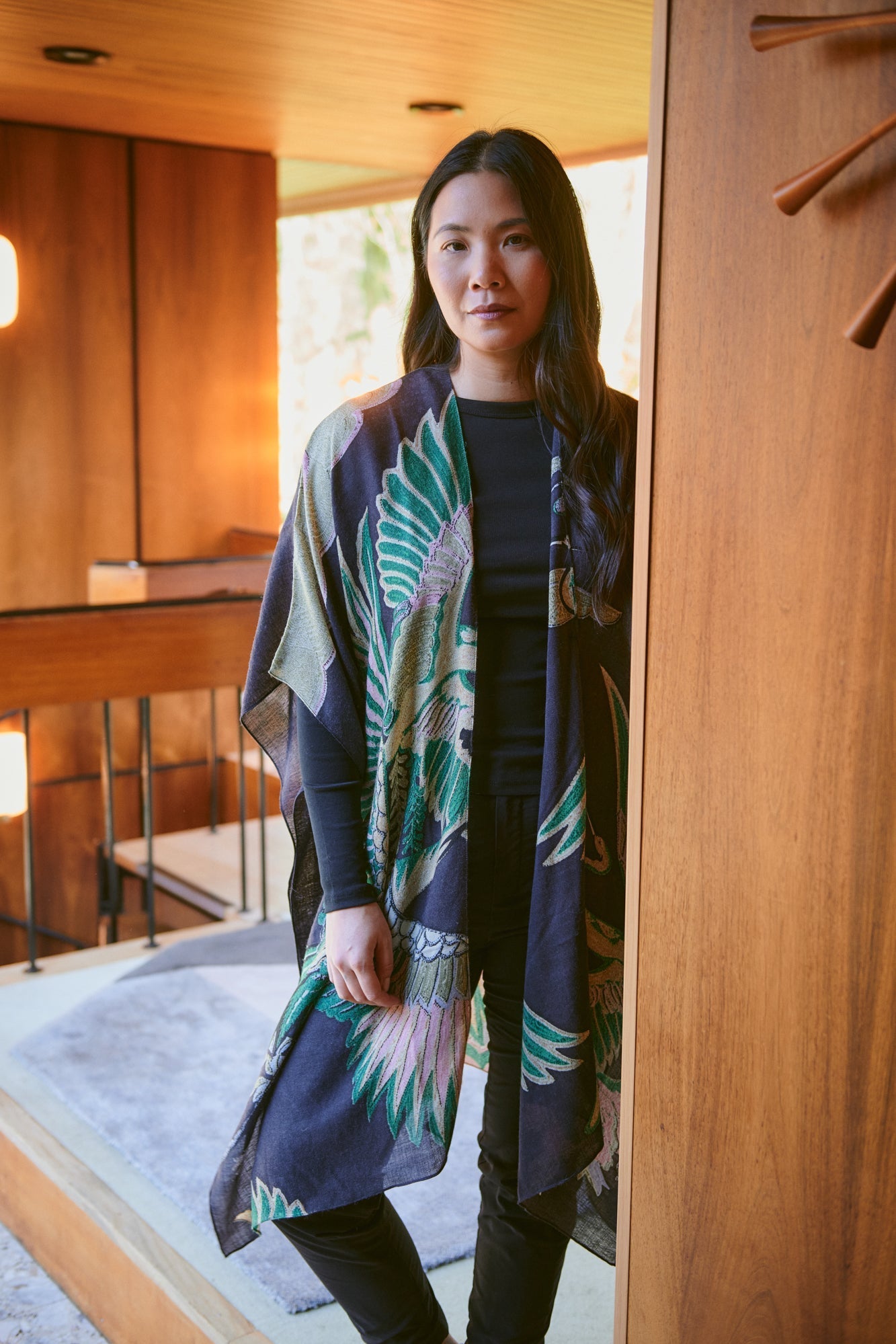 One Hundred Stars, Crane Emerald Wool Throwover