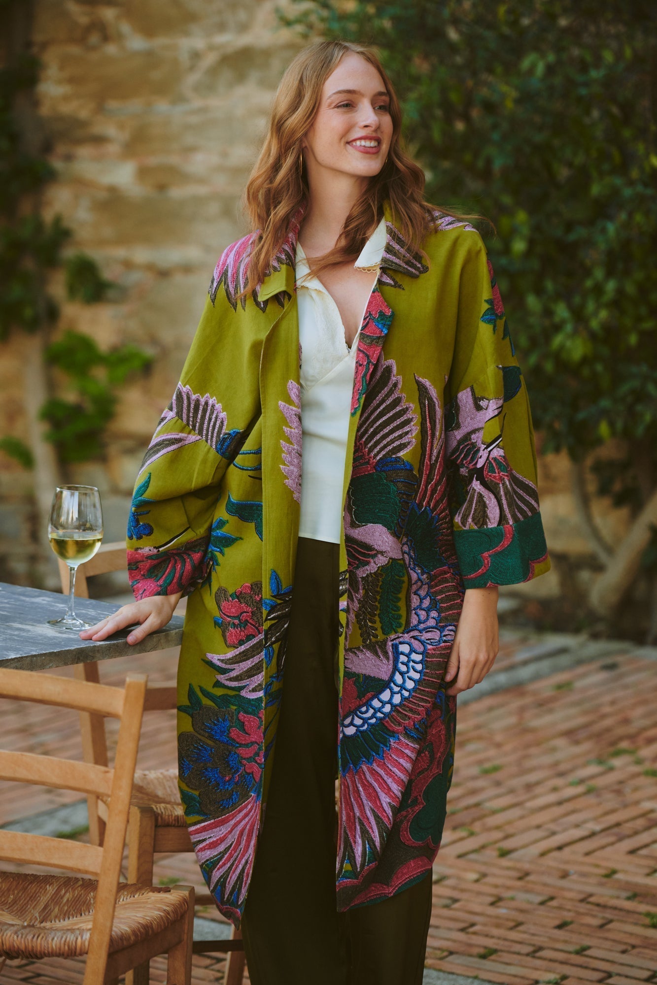 One Hundred Stars, Crane Olive Artisan Coat
