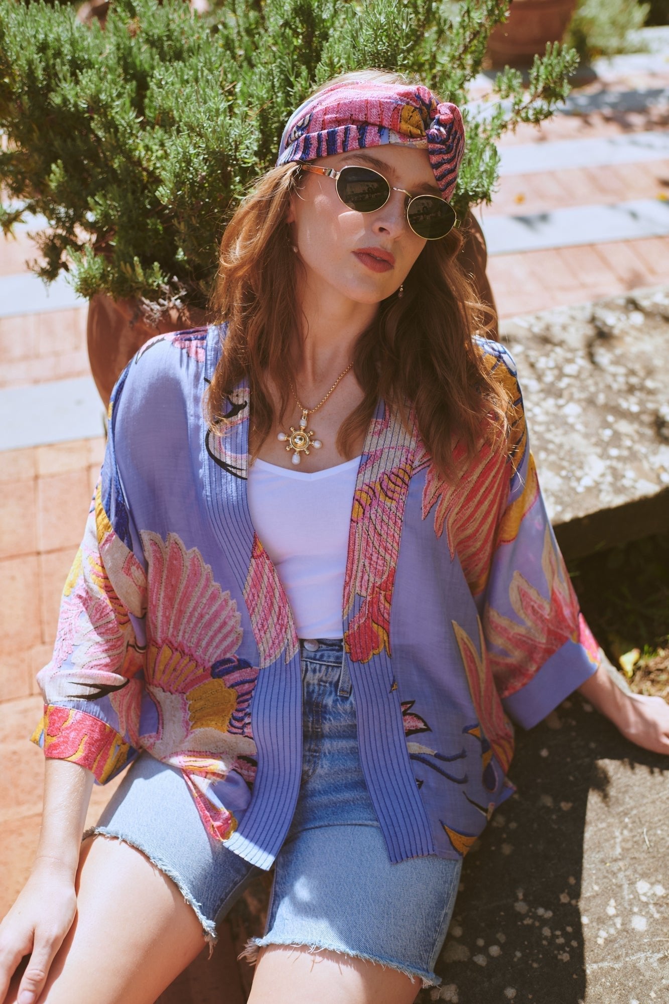 One Hundred Stars, Crane Periwinkle Kimono