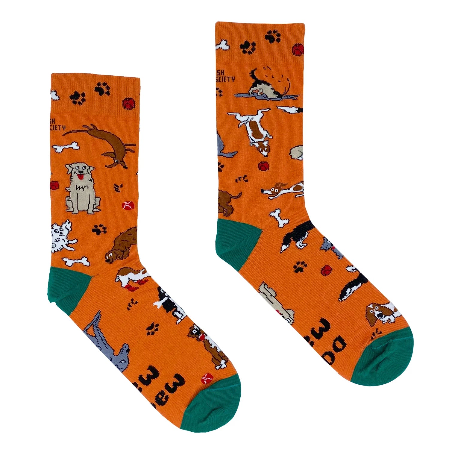 Irish Socksciety, Dog Mad Orange (8-12)