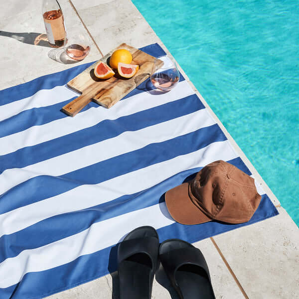 Dock & Bay,Towel Cabana Whitsunday Blue (Large) Dock And Bay