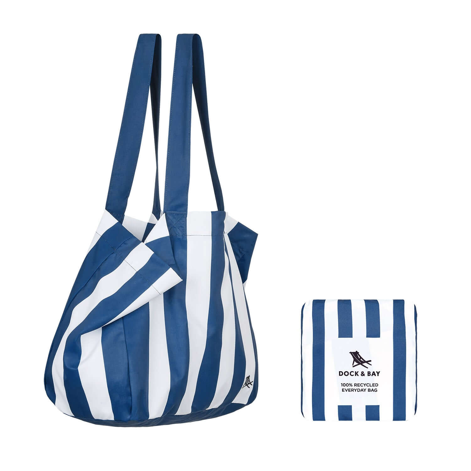Dock and Bay, Foldable Bag - Medium - Whitsunday Blue