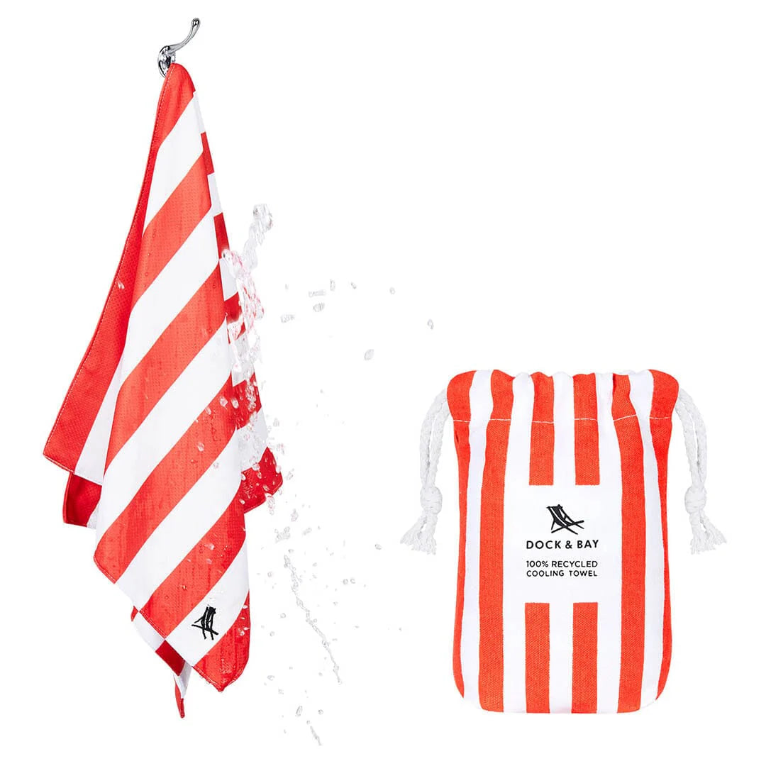 Dock and Bay,  Quick Cooling Towel Coral