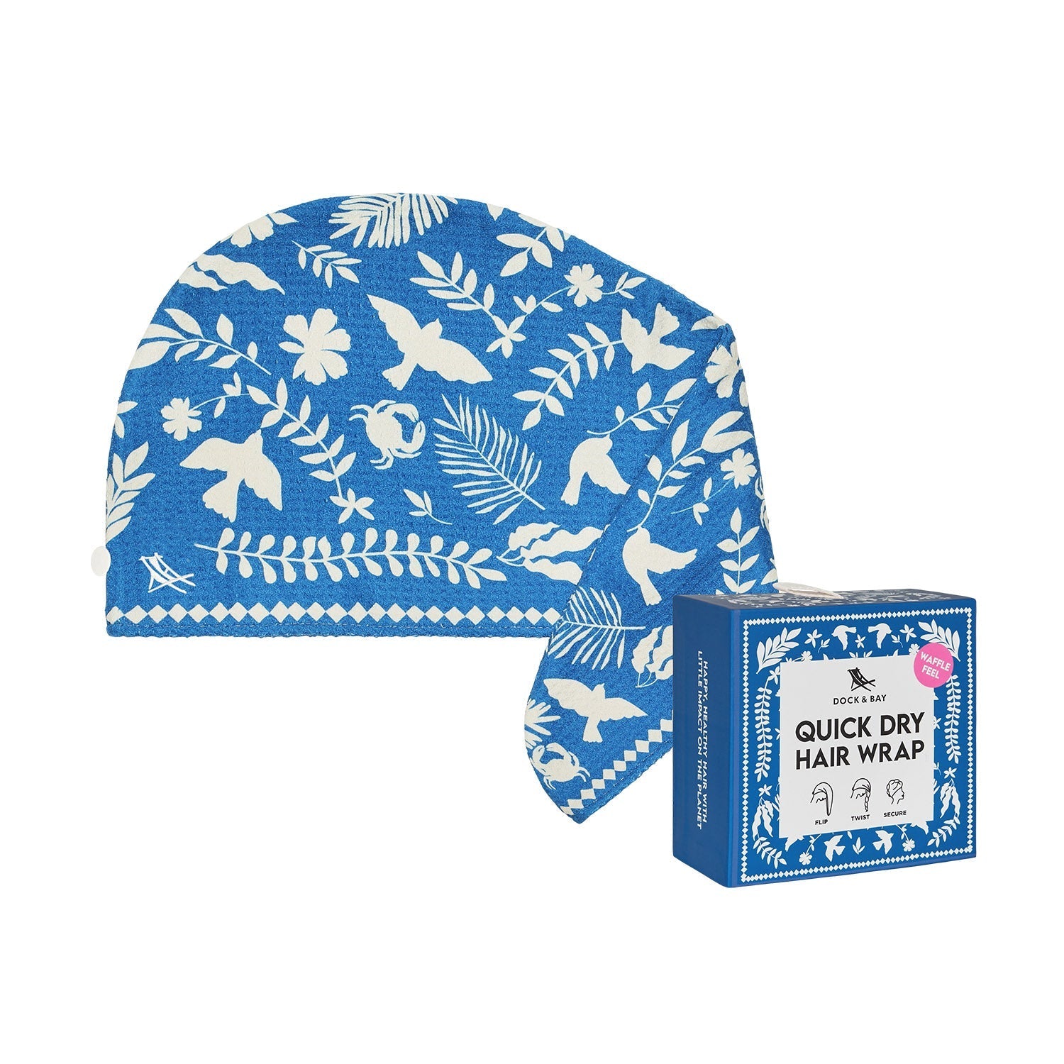 Dock and Bay, Hair Wrap Waffle - Serene Songbird