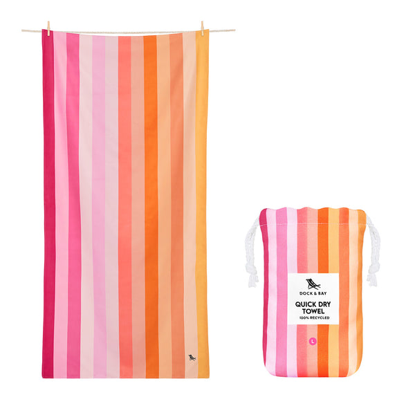 Dock and Bay, Quick Dry Towel - Miami Sorbet - Large (160x90cm)