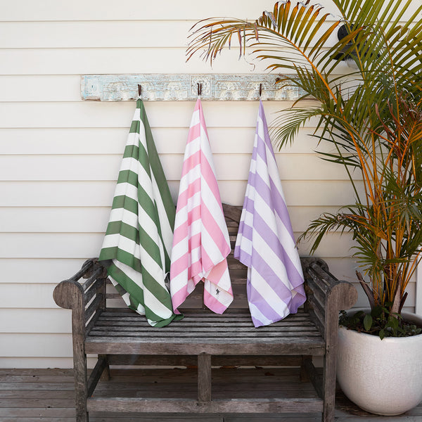 Dock and bay, Beach Towel Lombok Lilac Large Quinlan's Gifts