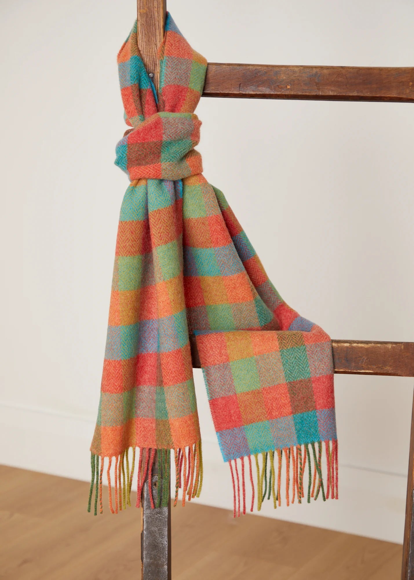 Foxford, Multi Colour Small Block Lambswool Scarf