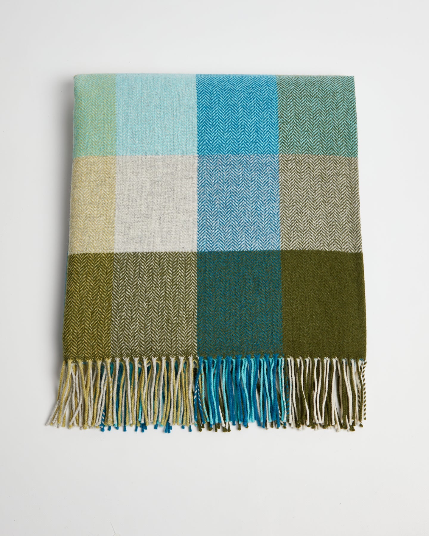 Foxford, Neale Multi Check Lambswool Throw