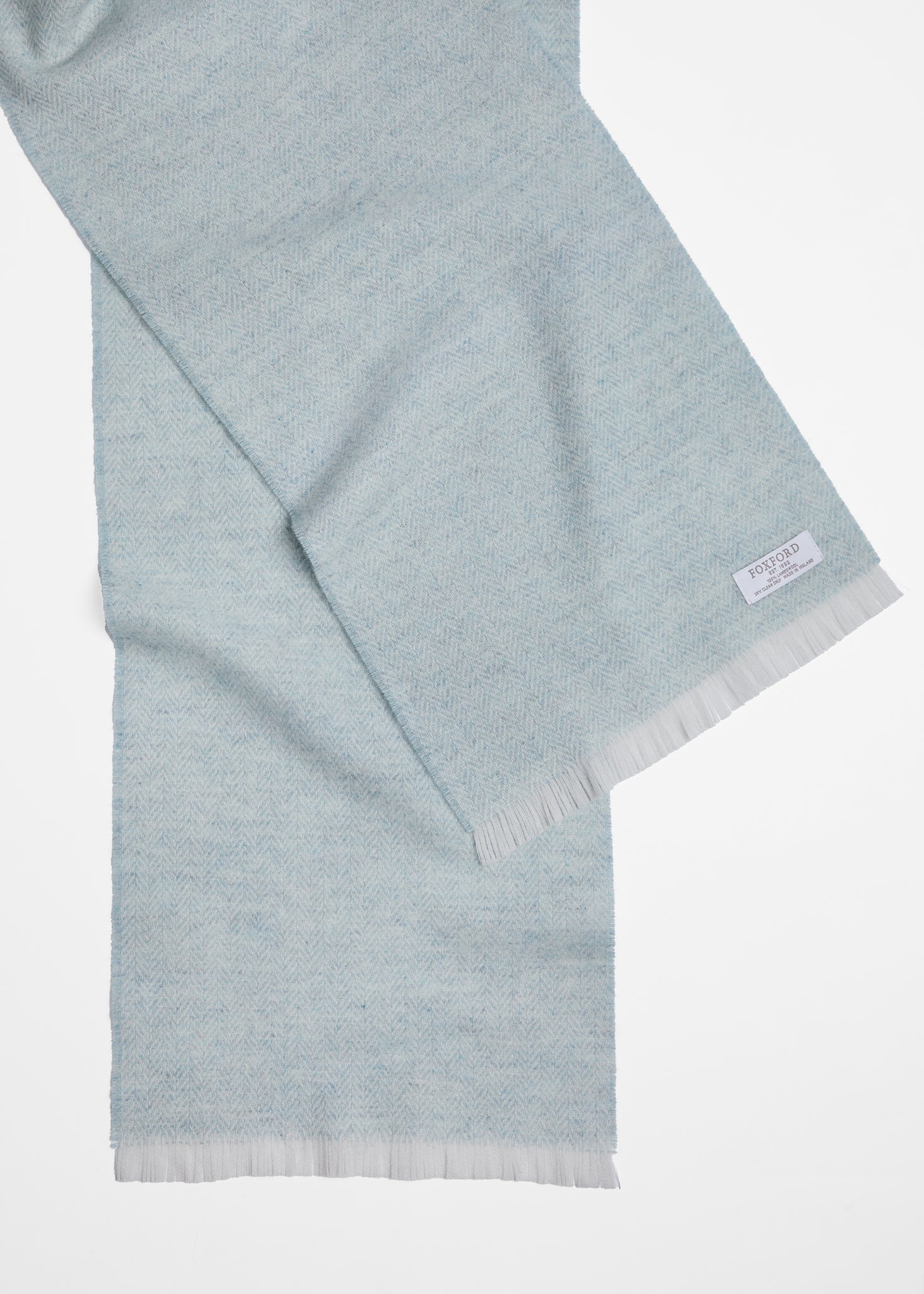 Foxford, Silver and Opal Lambswool Scarf