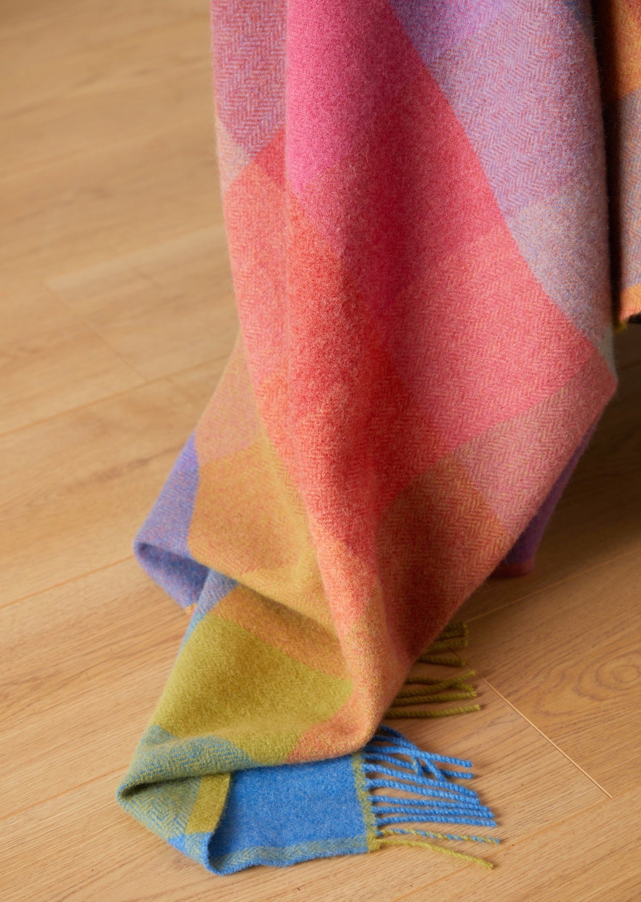Foxford, Sorcha Lambswool Throw Multi-Colour