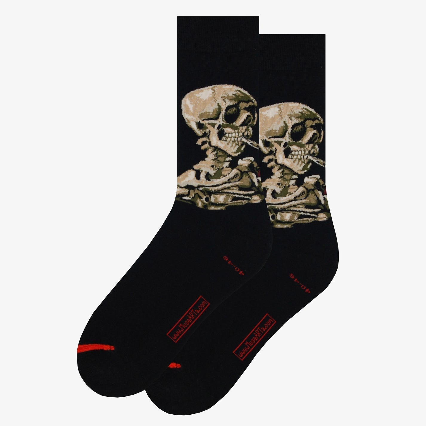 MuseARTa, Head Of A Skeleton with a Burning Cigarette Socks (UK 6½-11) MuseARTa