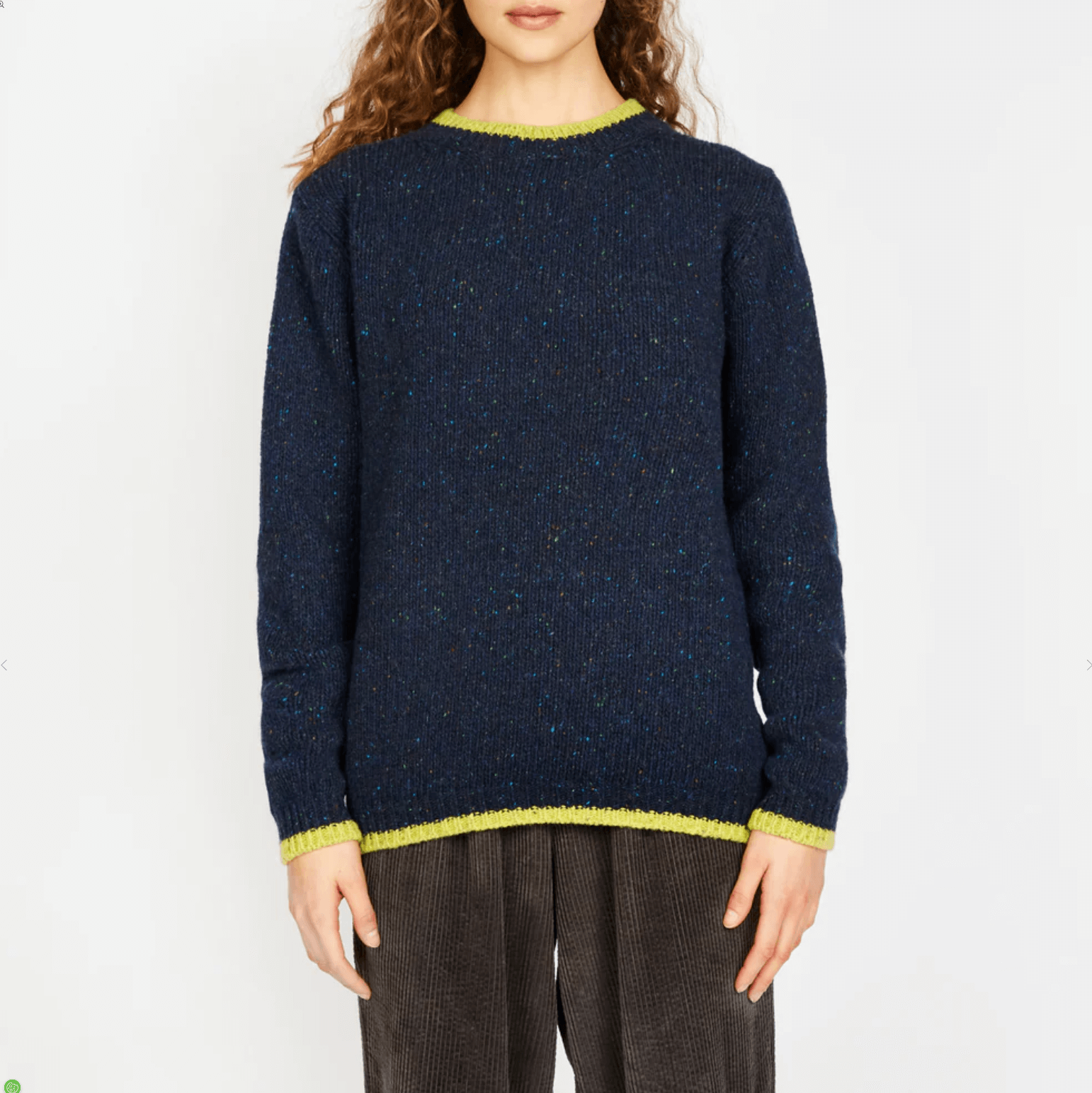 Ireland's Eye, Slaney Crew Neck - Rich Navy (size M)