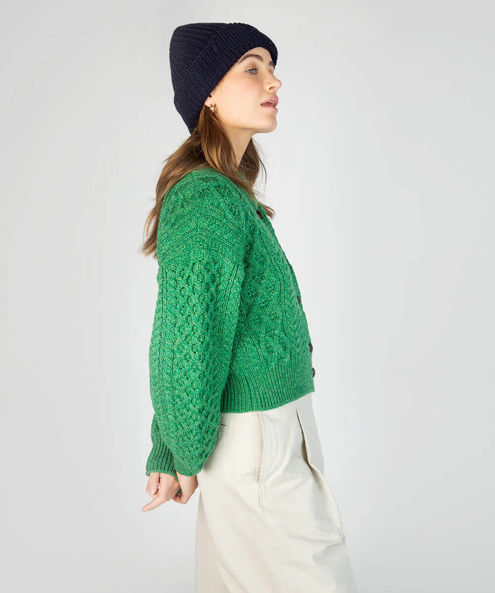 Irelands Eye, Zinnia Chunky Knit Hat Navy