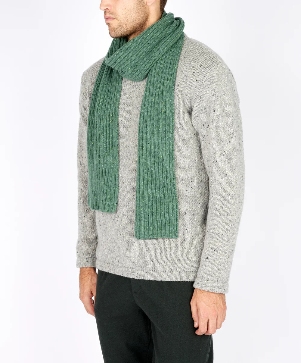 Irelands Eye, The Luxe Cashmere Ribbed Scarf Wave
