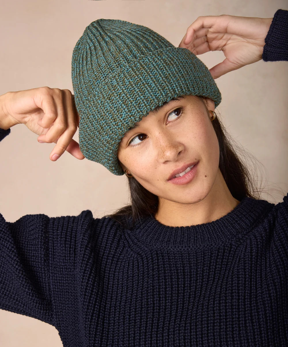 Irelands Eye, The Zinnia Chunky Merino Hat Fern Marl