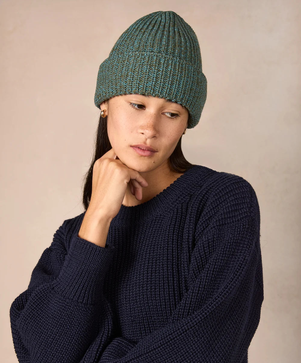 Irelands Eye, The Zinnia Chunky Merino Hat Fern Marl