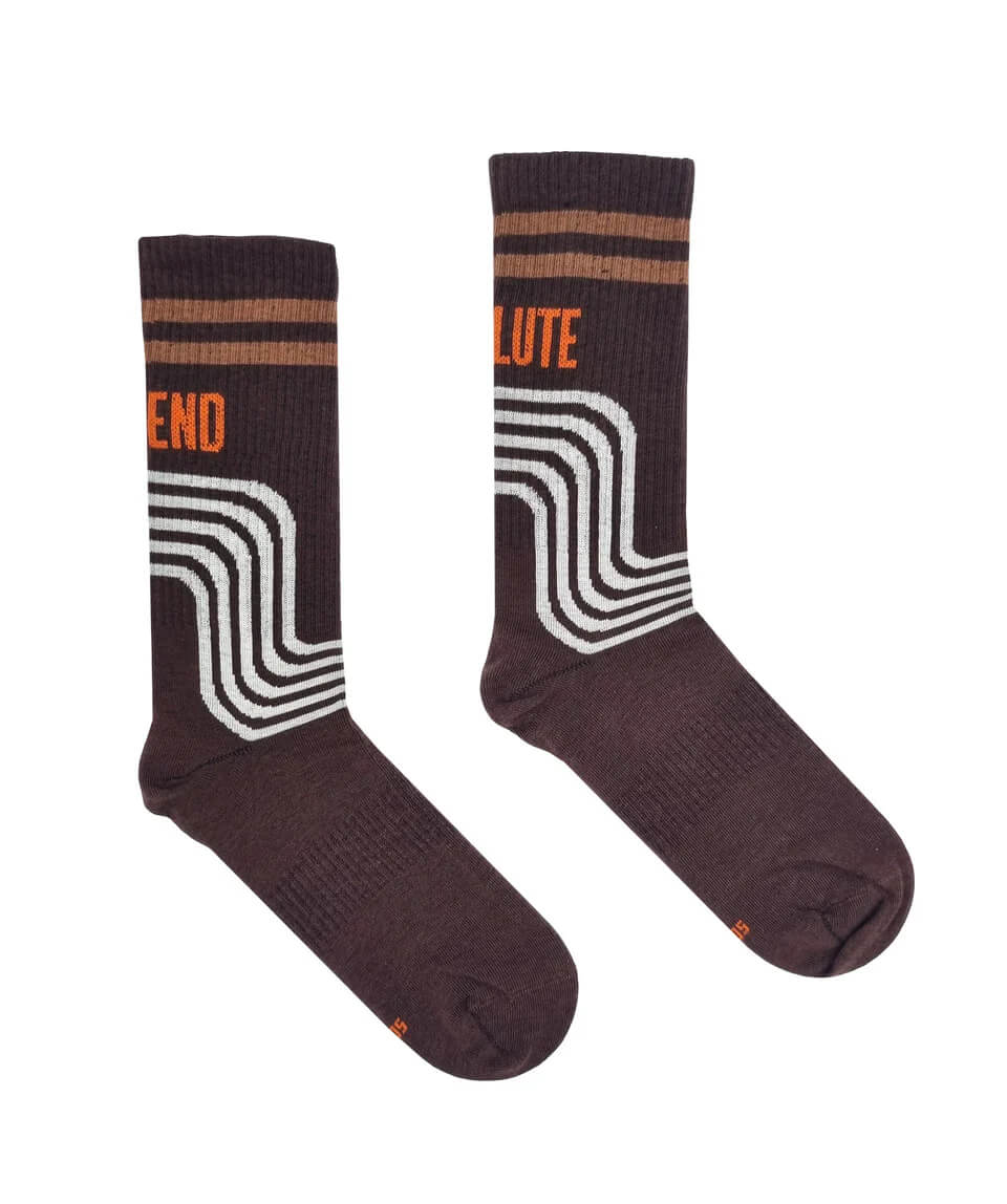 Irish Socksciety, Absolute Legend Brown Socks(3-7)