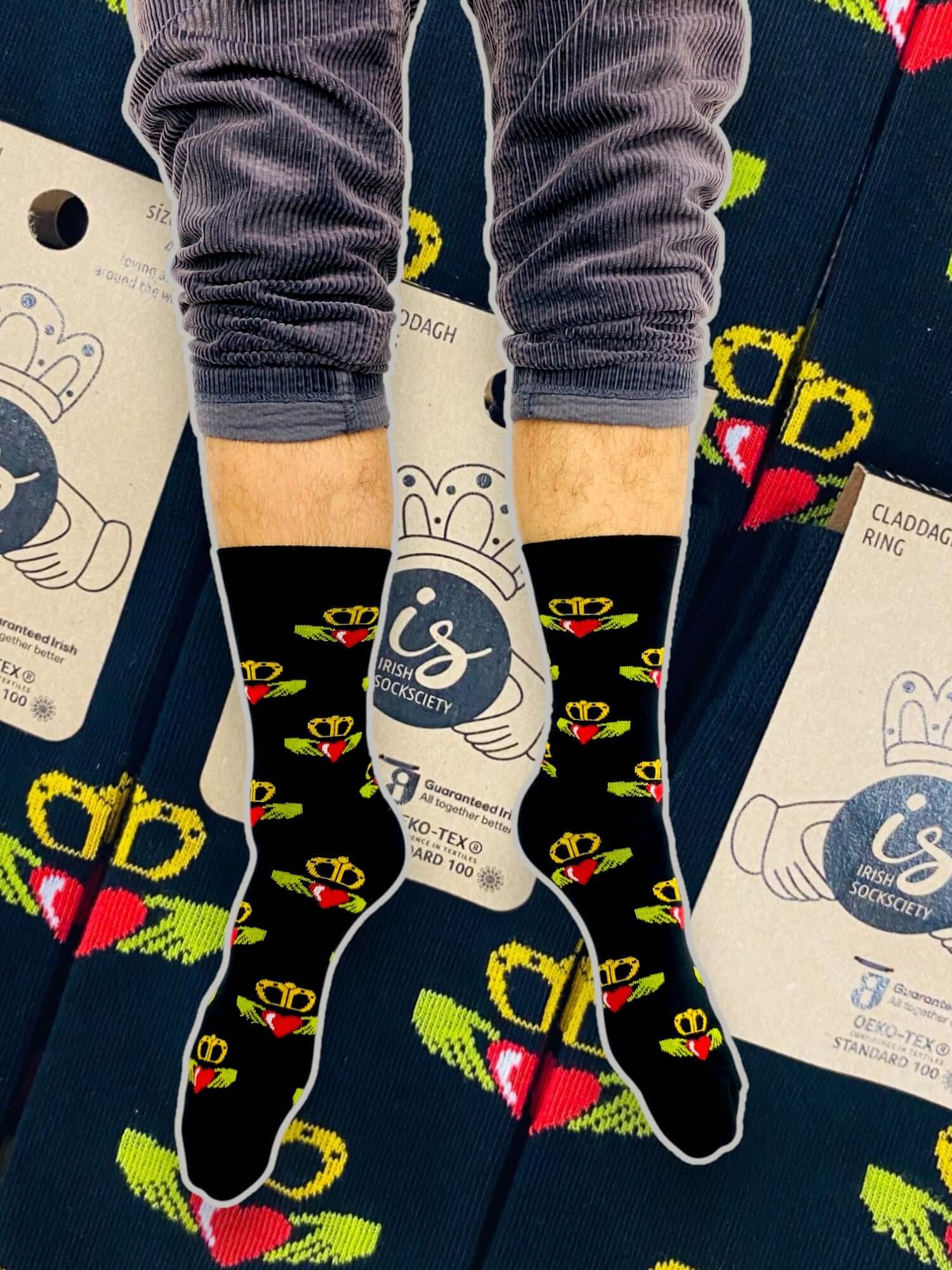 Irish Socksciety, Claddagh Ring Socks (3-7)