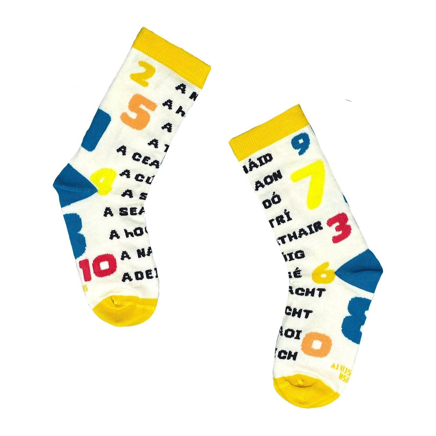 Irish Socksciety Kids, Lets Count /Comhairimis Size (12.5-2.5) Irish Socksciety