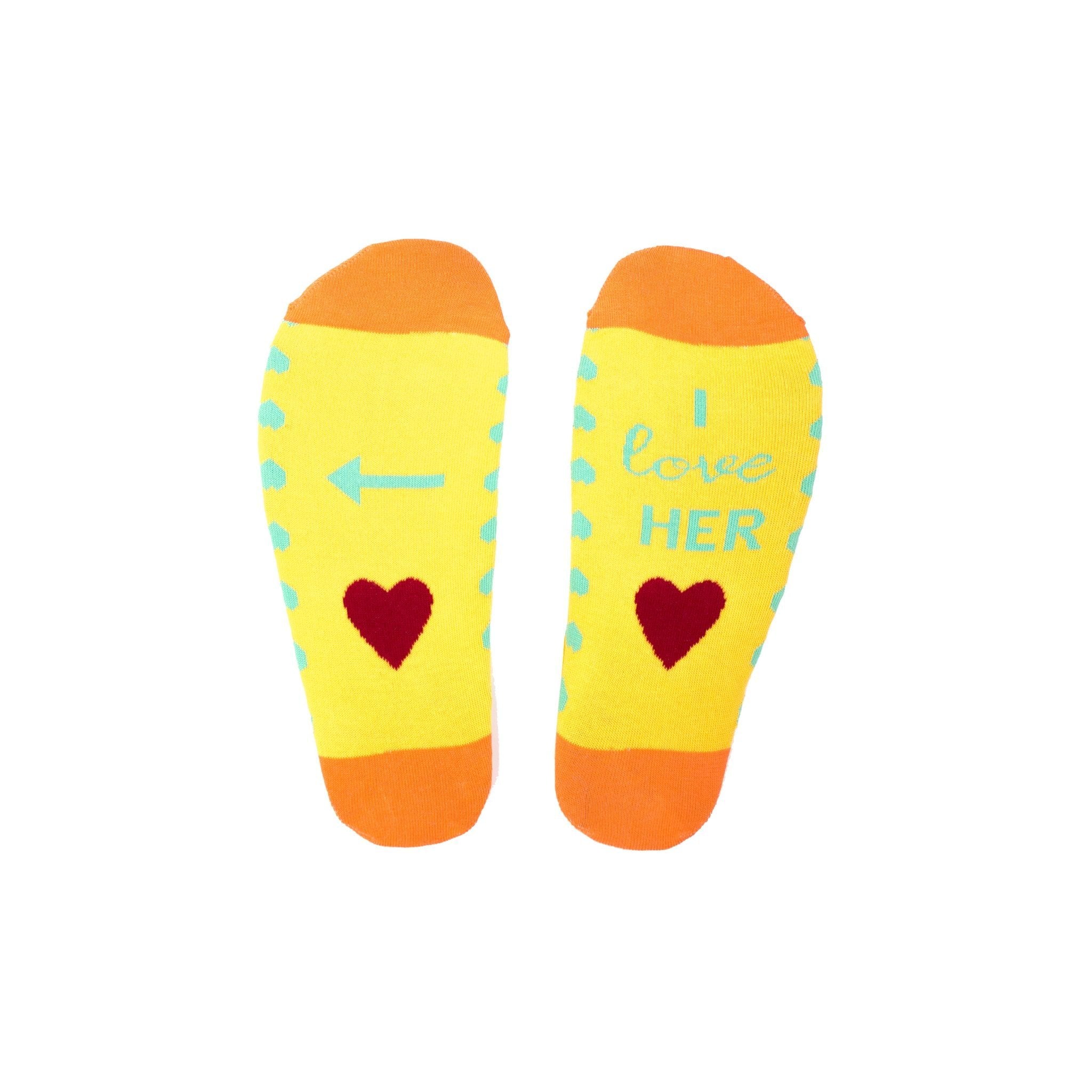 Irishs Socksciety, Love is Love Ladies Yellow (Size 3-7) (Copy)