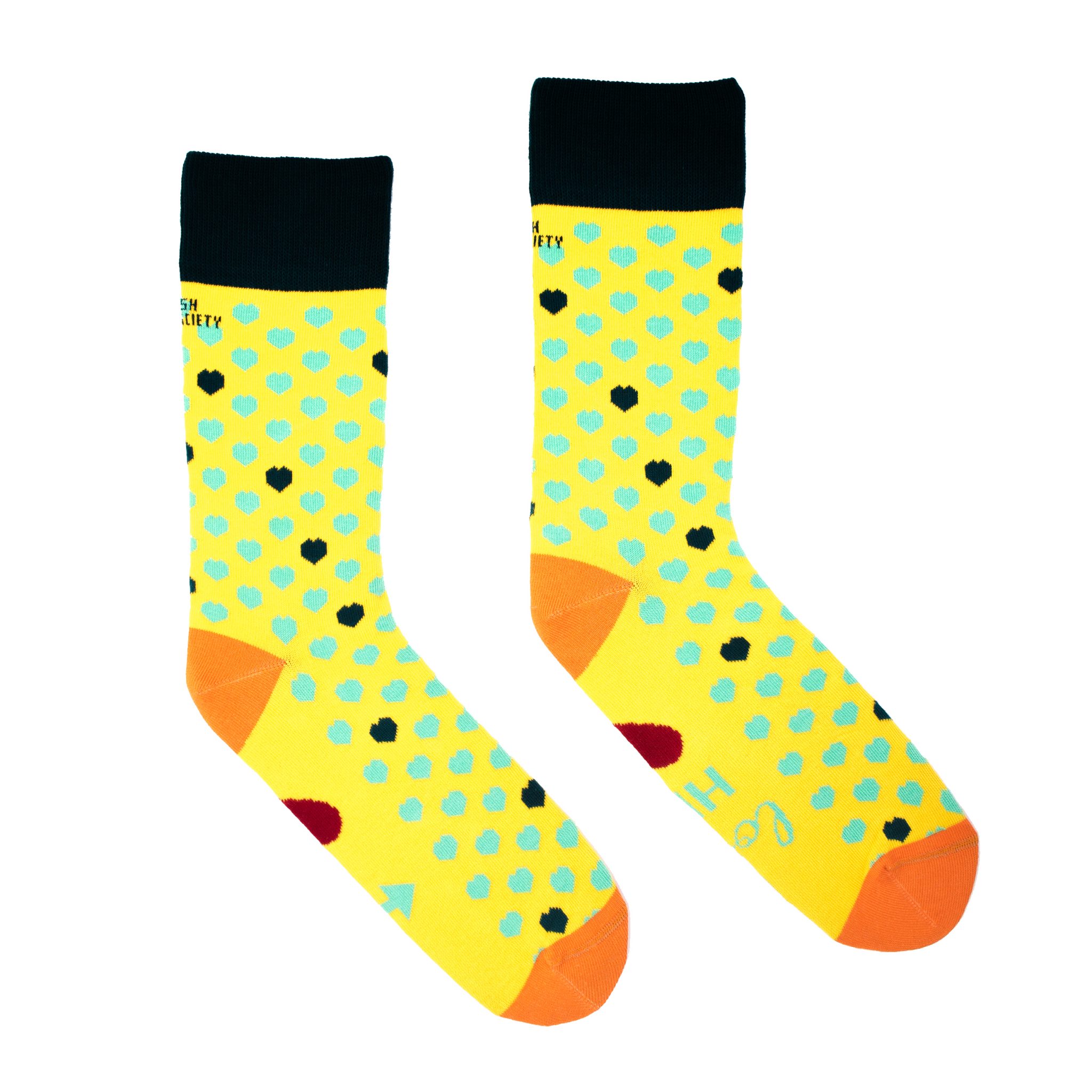 Irishs Socksciety, Love is Love Ladies Yellow (Size 3-7) (Copy)