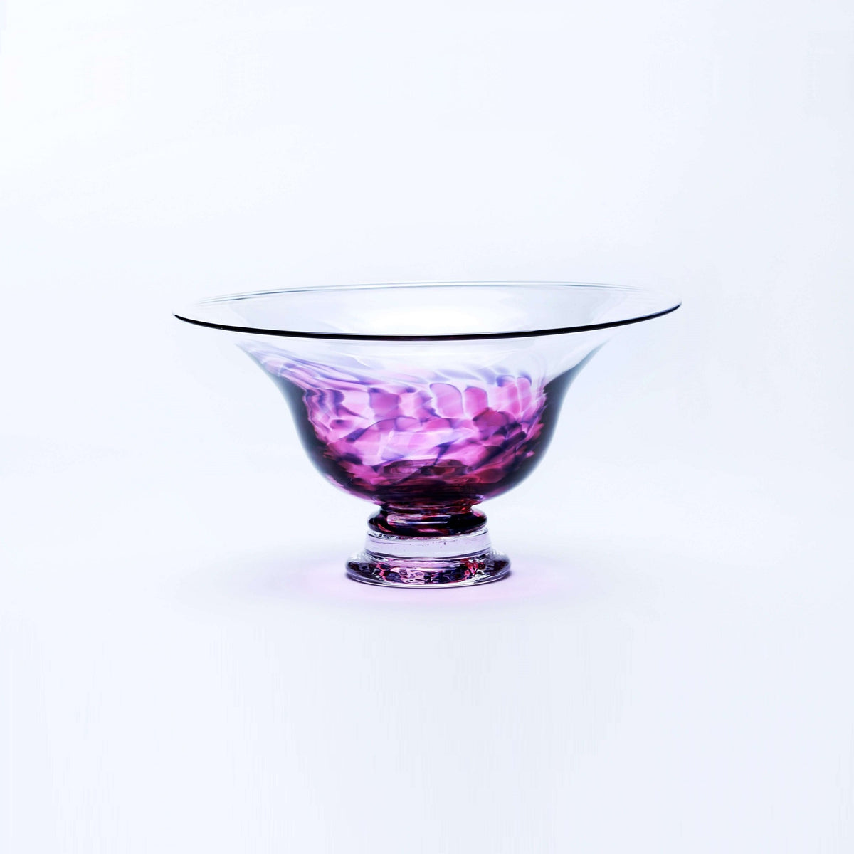 Jerpoint Glass, Large Footed Bowl Berry