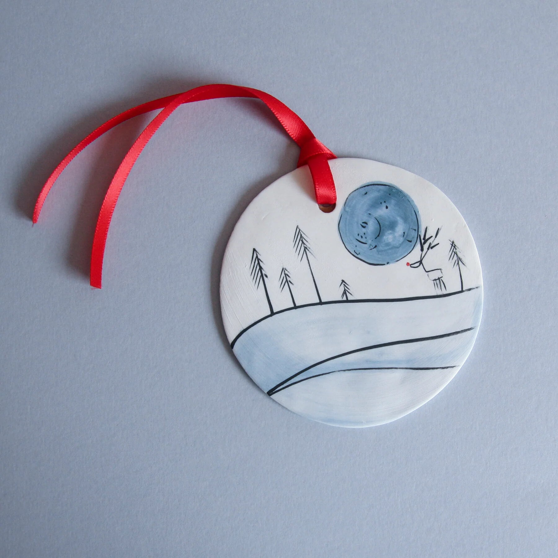 Karo Art, Reindeer at Full Moon