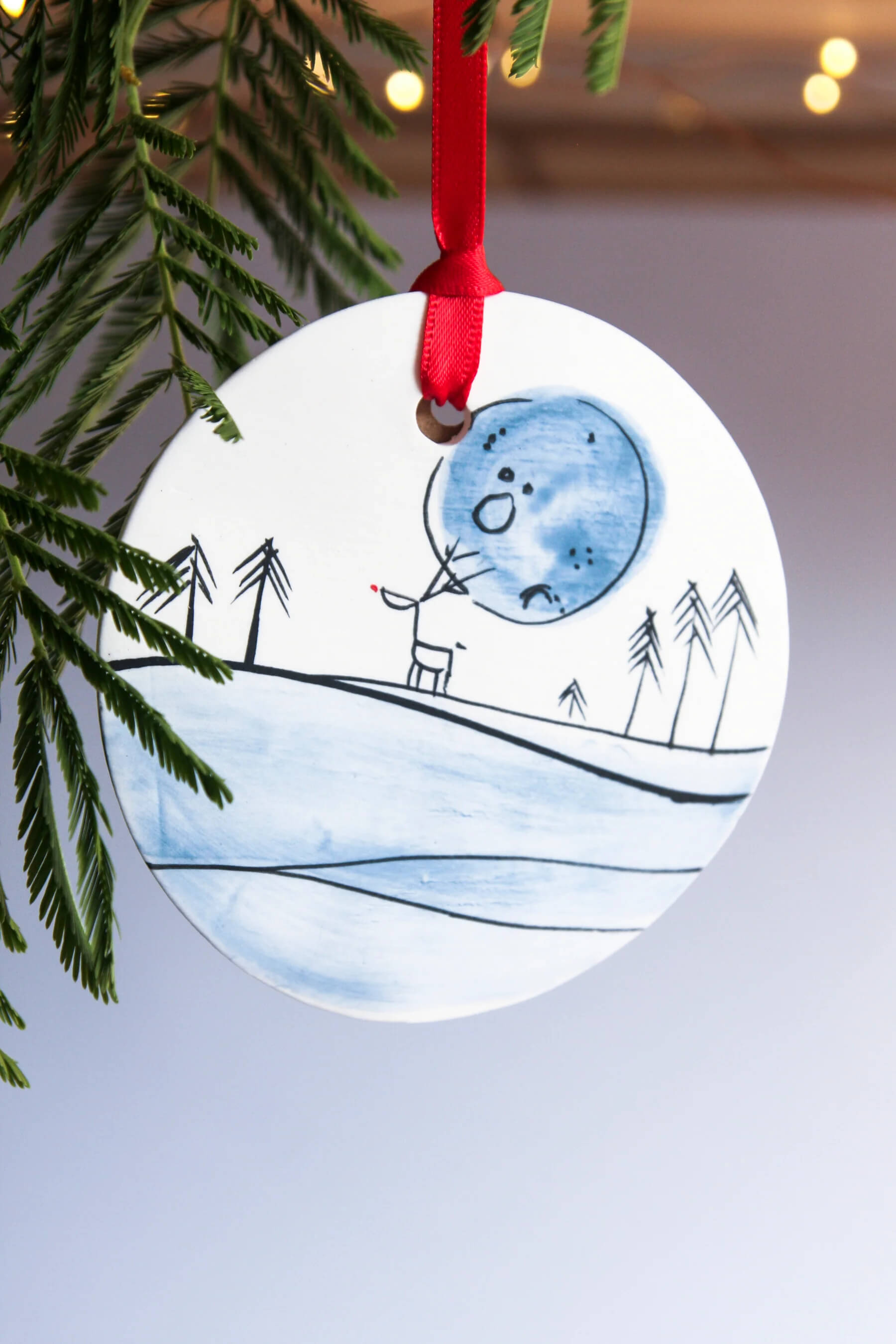 Karo Art, Reindeer at Full Moon