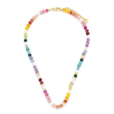 Knight & Day, Multi Coloured, Semi Precious Stone Necklace