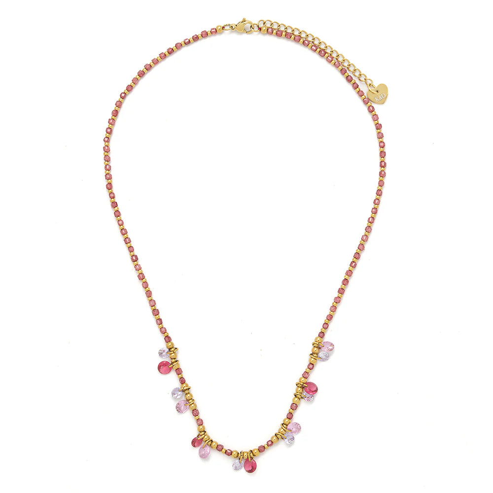 Knight & Day, Pink Mix Necklace