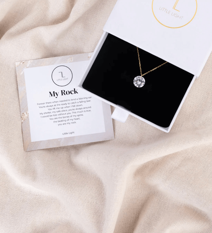Little Light, My Rock Gold Pendant Little Light
