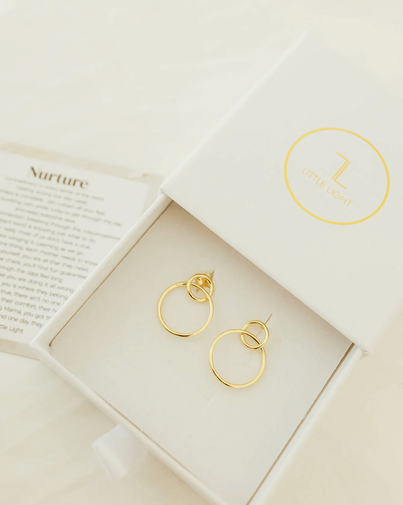 Little Light, Nurture Gold Earrings Little Light