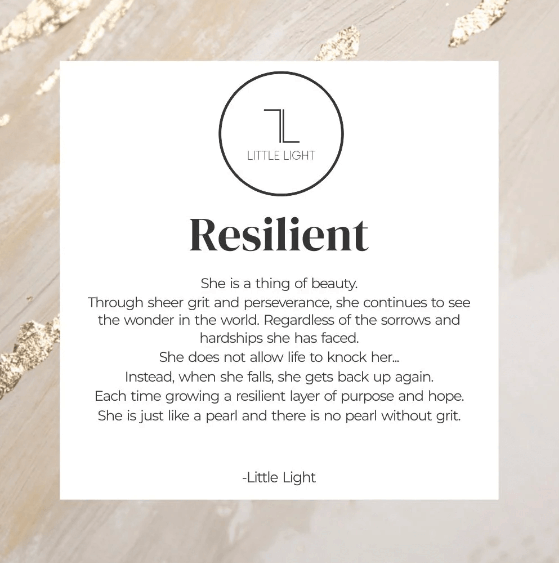 Little Light, Resilient Fresh Water Pearl Necklace