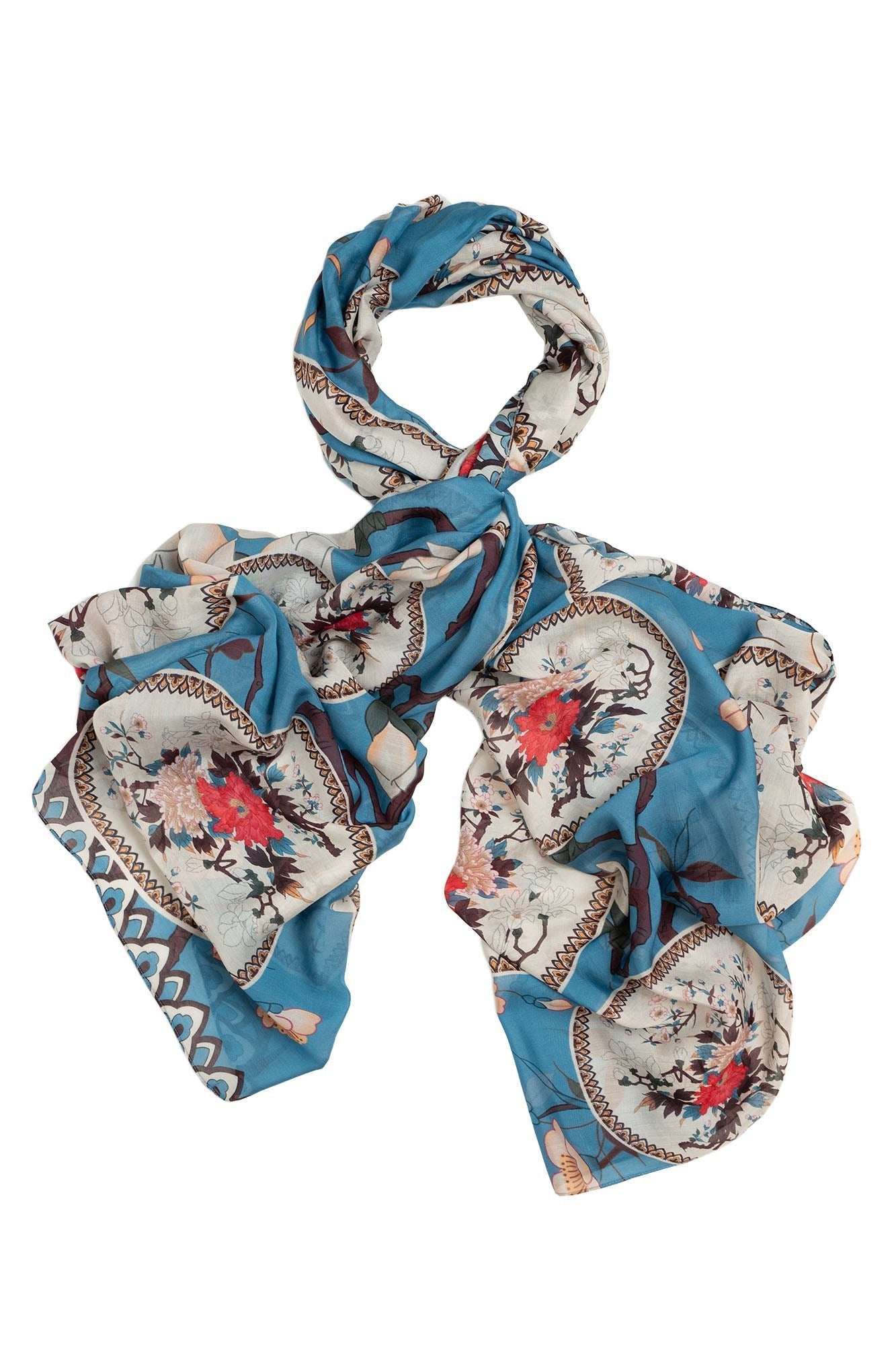 One Hundred Stars, Magnolia Plates Blue Scarf