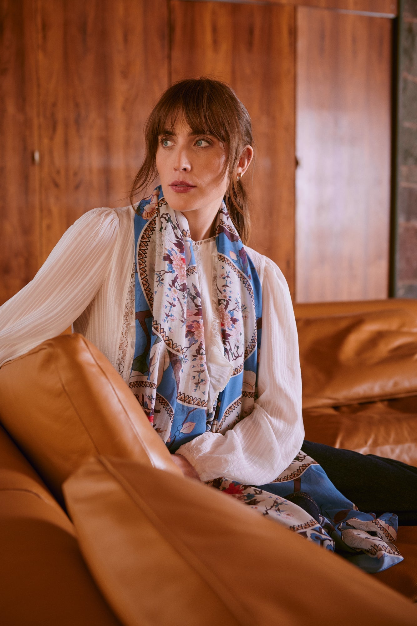 One Hundred Stars, Magnolia Plates Blue Scarf