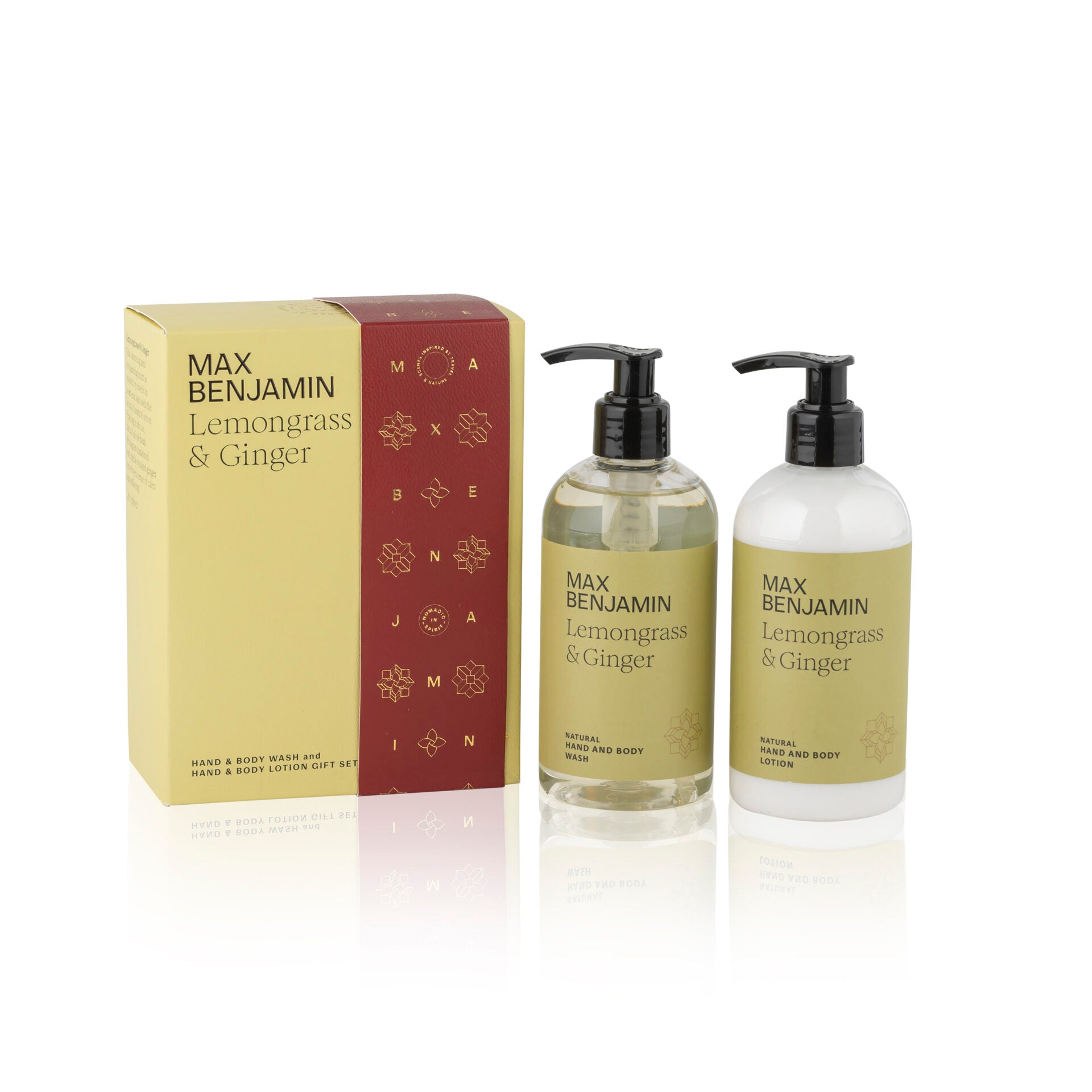 Max Benjamin, Lemongrass & Ginger Hand & Body Wash Gift Set