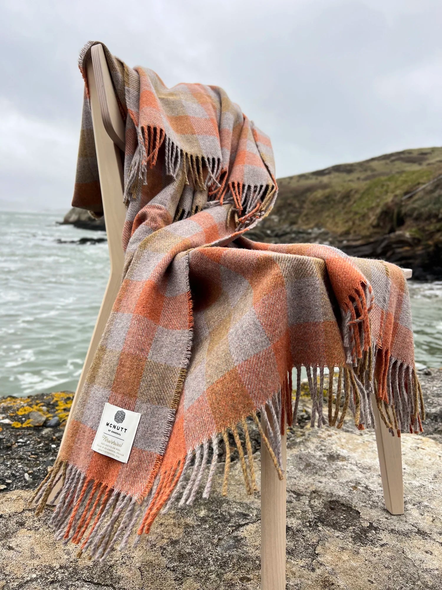 McNutt of Donegal, Forever Pumpkin Plaid Throw
