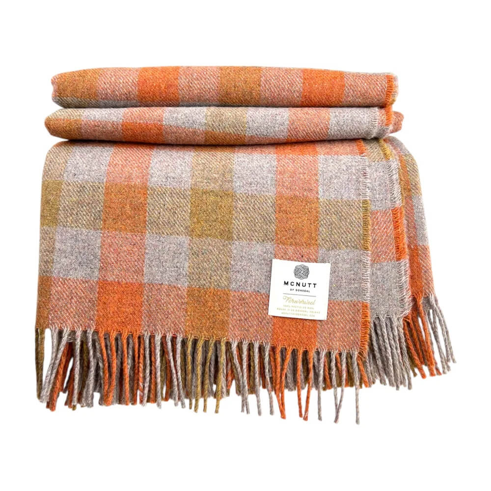 McNutt of Donegal, Forever Pumpkin Plaid Throw