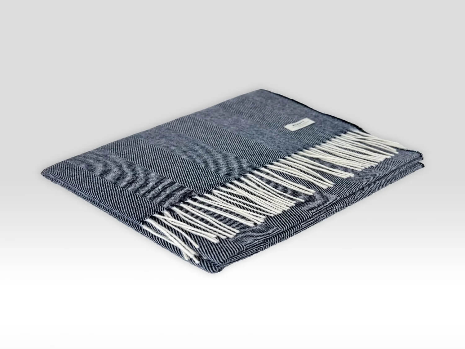 McNutt of Donegal, Navy Herringbone Wrap